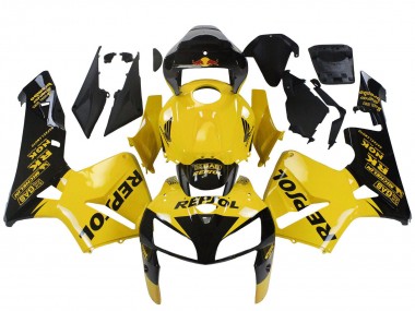 Billige Gelb Schwarz Repsol 2005-2006 Honda CBR600RR Motorrad Verkleidung