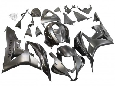 Billige Silber Glänzendes Schwarz 2007-2008 Honda CBR600RR Motorrad Verkleidung
