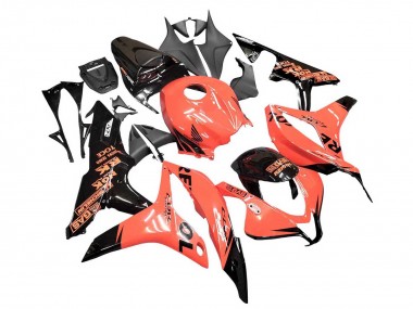 Billige Orange Glänzendes Schwarz Repsol 2007-2008 Honda CBR600RR Motorrad Verkleidung