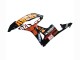 Billige Gelb Orange Glänzendes Schwarz Rossi Repsol 2007-2008 Honda CBR600RR Motorrad Verkleidung