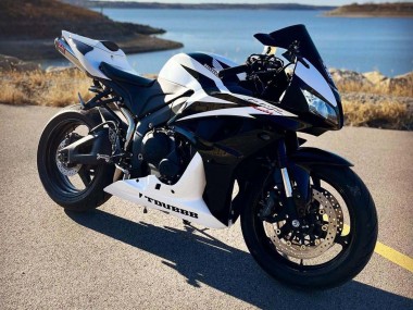 Billige Weiß Schwarz Rennen 2007-2008 Honda CBR600RR Motorrad Verkleidung