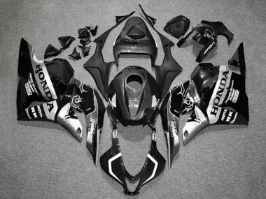 Billige Silber Glänzendes Schwarz HRC 2009-2012 Honda CBR600RR Motorrad Verkleidung