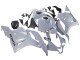 Billige Glänzendes Nardo Grau 2009-2012 Honda CBR600RR Motorrad Verkleidung