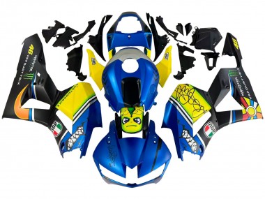 Billige Blau Gelb Matt Schwarz Grün Monster Hai 2013-2023 Honda CBR600RR Motorrad Verkleidung