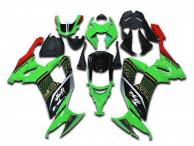 Billige Grün Rot Schwarz 2006-2007 Kawasaki ZX10R Motorrad Verkleidung