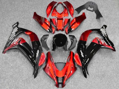 Billige Rot Glänzendes Schwarz 2016-2020 Kawasaki ZX10R Motorrad Verkleidung