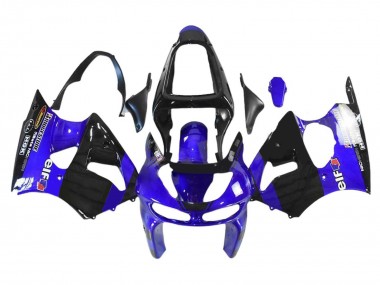 Billige Blau Glänzendes Schwarz Elf Bridgestone 1998-1999 Kawasaki ZX6R Motorrad Verkleidung