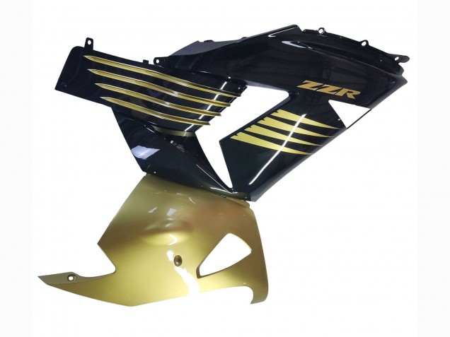 Billige Gold Schwarz 2006-2011 Kawasaki ZX14R ZZR1400 Motorrad Verkleidung