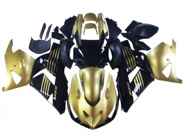 Billige Gold Schwarz 2006-2011 Kawasaki ZX14R ZZR1400 Motorrad Verkleidung