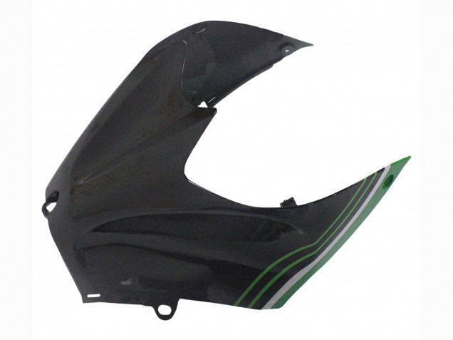 Billige Kawasaki ZX14R ZZR1400 Motorrad Verkleidung 2012-2024 - Grun Glanzendes Schwarz Streifen