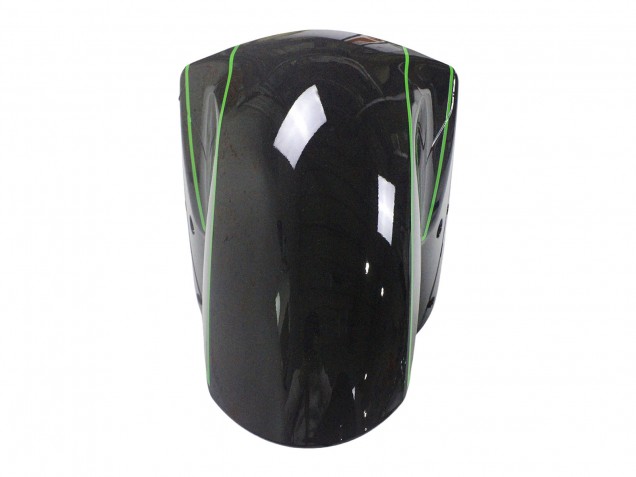Billige Kawasaki ZX14R ZZR1400 Motorrad Verkleidung 2012-2024 - Grun Glanzendes Schwarz Streifen