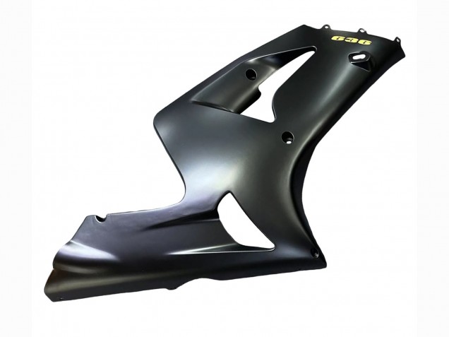 Billige Matt Schwarz Gold 636 2003-2004 Kawasaki ZX6R Motorrad Verkleidung