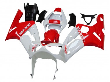Billige Weiß Rot 2003-2004 Kawasaki ZX6R Motorrad Verkleidung