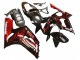 Billige Glänzendes Schwarz Rot Flamme 2003-2004 Kawasaki ZX6R Motorrad Verkleidung