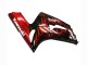 Billige Glänzendes Schwarz Rot Flamme 2003-2004 Kawasaki ZX6R Motorrad Verkleidung