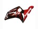 Billige Glänzendes Schwarz Rot Flamme 2003-2004 Kawasaki ZX6R Motorrad Verkleidung
