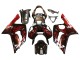 Billige Glänzendes Schwarz Rot Flamme 2003-2004 Kawasaki ZX6R Motorrad Verkleidung