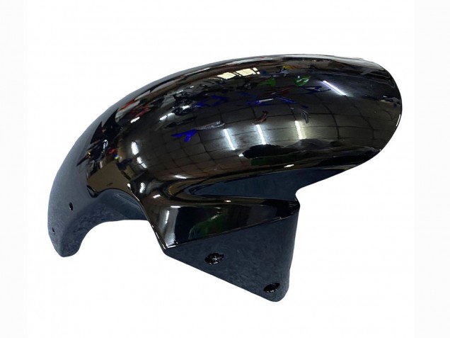Billige Glänzendes Schwarz Grün Flamme 2003-2004 Kawasaki ZX6R Motorrad Verkleidung