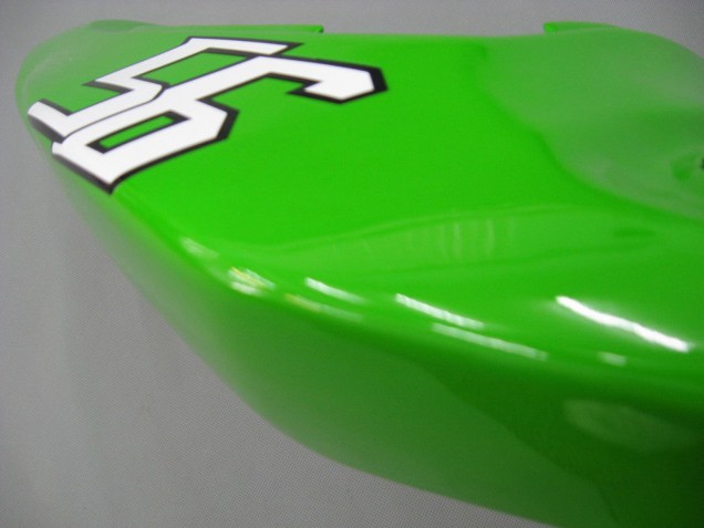 Billige Grün Weiß Schwarz Elf Bridgestone 2003-2004 Kawasaki ZX6R Motorrad Verkleidung