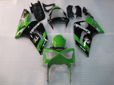 Billige Grün Schwarz Elf Bridgestone 2003-2004 Kawasaki ZX6R Motorrad Verkleidung