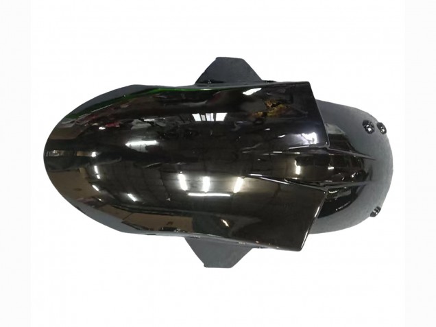 Billige Glänzendes Schwarz Grün Flamme 2005-2006 Kawasaki ZX6R Motorrad Verkleidung