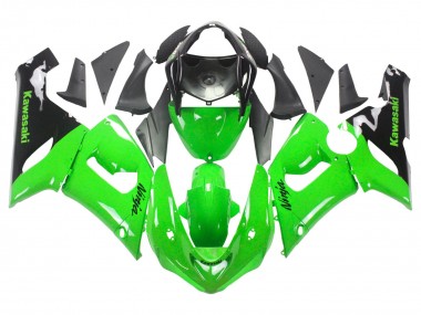 Billige Grün Schwarz Ninja 2005-2006 Kawasaki ZX6R Motorrad Verkleidung