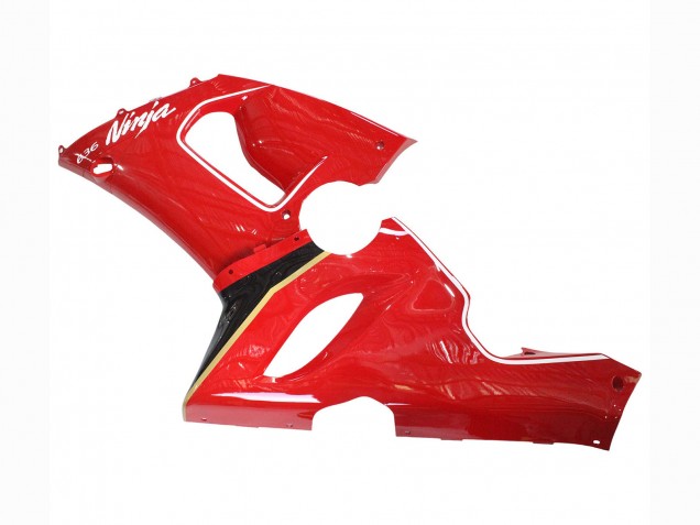 Billige Rot Gelb Schwarz 2005-2006 Kawasaki ZX6R Motorrad Verkleidung