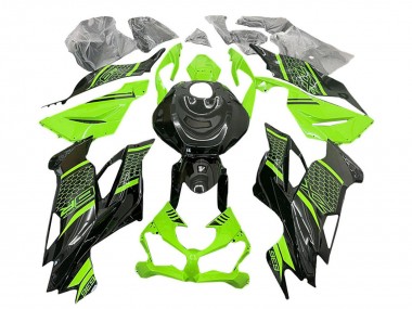 Billige Grün Schwarz Bienenwabe 2019-2022 Kawasaki ZX6R Motorrad Verkleidung