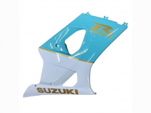 Billige Weiß Hellblau Gold 2003-2004 Suzuki GSXR 1000 Motorrad Verkleidung