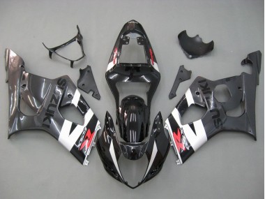 Billige Glänzendes Schwarz Weiß Grau Rot 2003-2004 Suzuki GSXR 1000 Motorrad Verkleidung