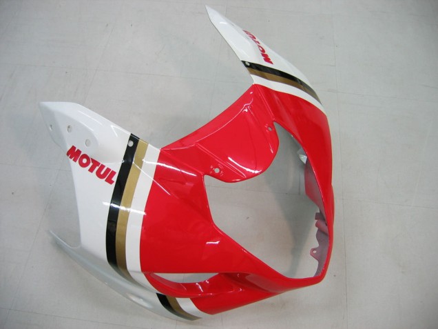Billige Weiß Rot Motul Lucky Strike 2003-2004 Suzuki GSXR 1000 Motorrad Verkleidung