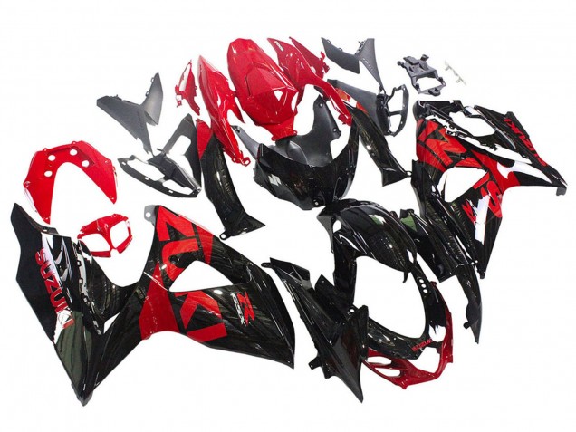 Billige Glänzendes Schwarz Rot 2009-2016 Suzuki GSXR 1000 Motorrad Verkleidung Kit