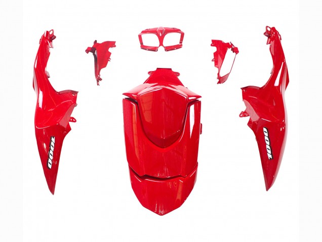 Billige Glänzendes Schwarz Rot 2009-2016 Suzuki GSXR 1000 Motorrad Verkleidung Kit