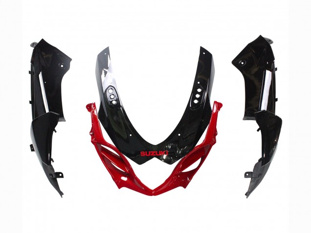 Billige Glänzendes Schwarz Rot 2009-2016 Suzuki GSXR 1000 Motorrad Verkleidung Kit
