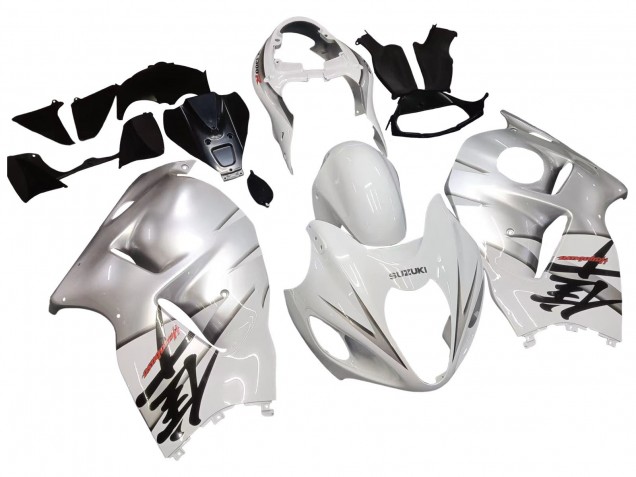 Billige Weiß Silber Hayabusa 1996-2007 Suzuki GSXR 1300 Hayabusa Motorrad Verkleidung