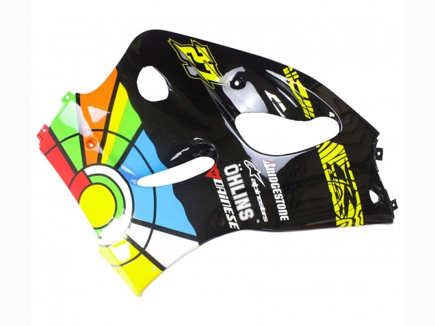 Billige Schwarz Mehrfarbig 27 1996-2000 Suzuki GSXR 600 / GSXR 750 Motorrad Verkleidung