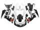 Billige Schwarz Weiß 1996-2000 Suzuki GSXR 600 / GSXR 750 Motorrad Verkleidung