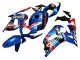 Billige Blau Rot Rennen 2001-2003 Suzuki GSXR 600 / GSXR 750 Motorrad Verkleidung