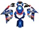 Billige Blau Rot Rennen 2001-2003 Suzuki GSXR 600 / GSXR 750 Motorrad Verkleidung
