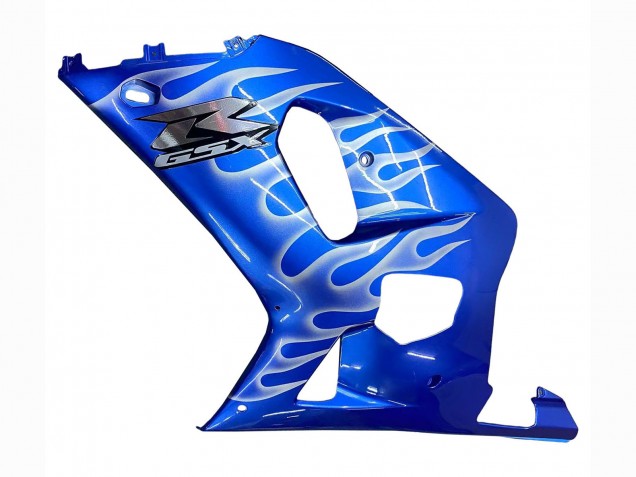 Billige Blau mit Weiß Flamme 2001-2003 Suzuki GSXR 600 / GSXR 750 Motorrad Verkleidung