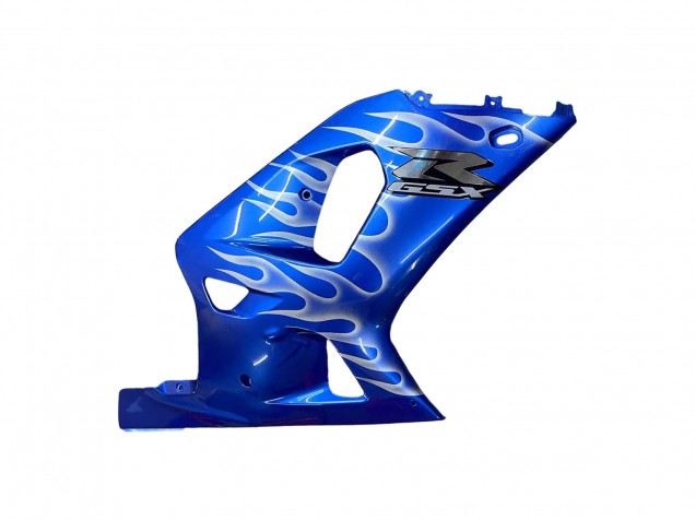 Billige Blau mit Weiß Flamme 2001-2003 Suzuki GSXR 600 / GSXR 750 Motorrad Verkleidung