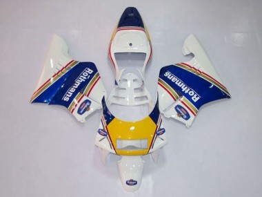 Billige Honda NSR250R MC28 P4 Motorrad Verkleidung 1994-1996 - Weiss Blau Gelb Gold Rothmans