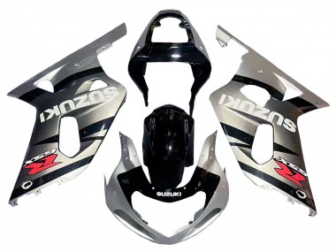 Billige Silber Glänzendes Schwarz Rot 2001-2003 Suzuki GSXR 600 / GSXR 750 Motorrad Verkleidung