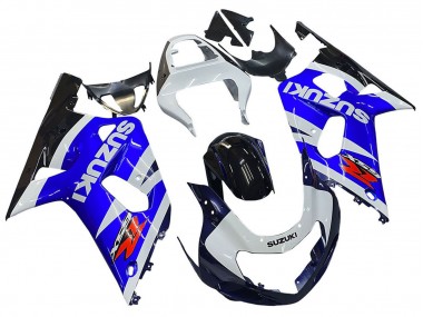 Billige Blau Weiß Glänzendes Schwarz Rot 2001-2003 Suzuki GSXR 600 / GSXR 750 Motorrad Verkleidung
