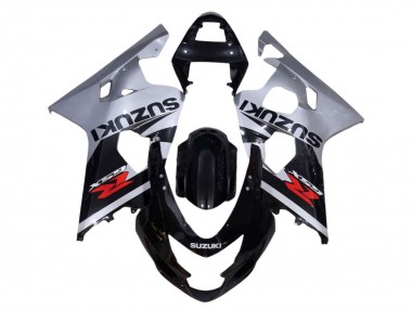 Billige Silber Glänzendes Schwarz Rot 2001-2003 Suzuki GSXR 600 / GSXR 750 Motorrad Verkleidung