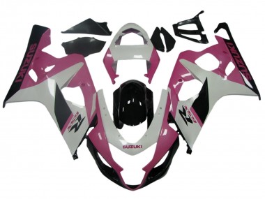 Billige Weiß Rosa Schwarz 2004-2005 Suzuki GSXR 600 / GSXR 750 Motorrad Verkleidung