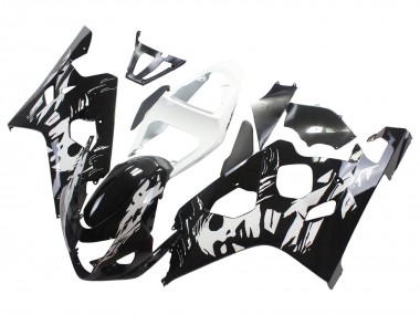 Billige Weiß Schwarz 2004-2005 Suzuki GSXR 600 / GSXR 750 Motorrad Verkleidung