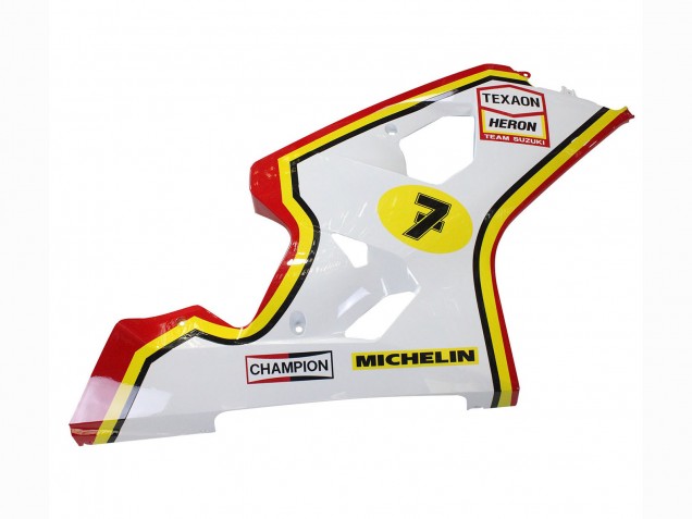 Billige Weiß Rot Gelb Michelin Texaon Heron 7 2004-2005 Suzuki GSXR 600 / GSXR 750 Motorrad Verkleidung