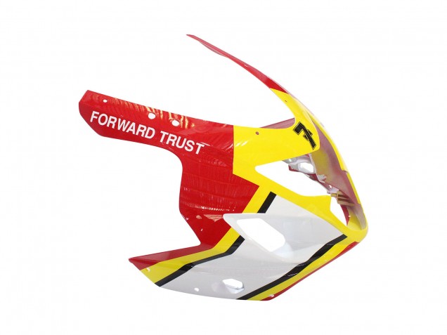 Billige Weiß Rot Gelb Michelin Texaon Heron 7 2004-2005 Suzuki GSXR 600 / GSXR 750 Motorrad Verkleidung