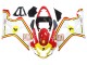 Billige Weiß Rot Gelb Michelin Texaon Heron 7 2004-2005 Suzuki GSXR 600 / GSXR 750 Motorrad Verkleidung